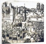 King Richard and his Council go down the Thames to confer with the rebels by Anonymous