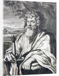 Saint Paul. An engraving by Gaspar Hubern of an original by Peter Paul Rubens