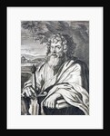 Saint Paul. An engraving by Gaspar Hubern of an original by Peter Paul Rubens