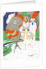 Caricature of flappers wearing furs by Anonymous