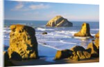 rock formations at low tide, Bandon Beach, Oregon Coast, Pacific Northwest. Pacific Ocean by Anonymous