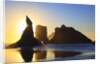 sunset over rock formations along Bandon Beach at lowtide, Oregon Coast by Anonymous