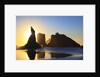 sunset over rock formations along Bandon Beach at lowtide, Oregon Coast by Anonymous