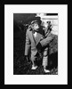 Portrait of dressed- up chimp by Anonymous