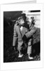 Portrait of dressed- up chimp by Anonymous