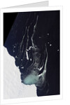 Satellite view of icebergs off the Amery Ice Shelf in Antarctica by Anonymous