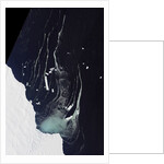 Satellite view of icebergs off the Amery Ice Shelf in Antarctica by Anonymous