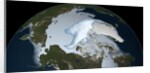 Satellite image showing the loss of multi-year sea ice in the Arctic Ocean in 2012 by Anonymous