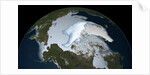 Satellite image showing the loss of multi-year sea ice in the Arctic Ocean in 2012 by Anonymous