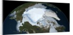 Satellite view of multi-year sea ice in the Arctic Ocean in 1980 by Anonymous