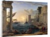 Seaport with the Embarkation of the Queen of Sheba by Claude Lorrain