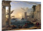 Seaport with the Embarkation of the Queen of Sheba by Claude Lorrain
