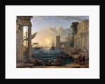 Seaport with the Embarkation of the Queen of Sheba by Claude Lorrain