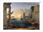 Seaport with the Embarkation of the Queen of Sheba by Claude Lorrain