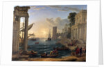Seaport with the Embarkation of the Queen of Sheba by Claude Lorrain