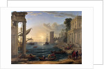 Seaport with the Embarkation of the Queen of Sheba by Claude Lorrain