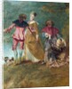 Detail of Pilgrimage on the Isle of Cythera by Antoine Watteau