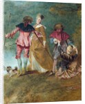 Detail of Pilgrimage on the Isle of Cythera by Antoine Watteau