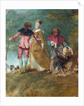Detail of Pilgrimage on the Isle of Cythera by Antoine Watteau