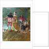 Detail of Pilgrimage on the Isle of Cythera by Antoine Watteau