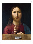 Christ Blessing by Antonello da Messina