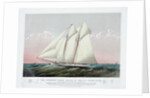 The Schooner Yacht Magic of the New York Yacht Club by Currier & Ives