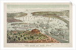 The Port of New York - Birds Eye View from the Battery, Looking South by Currier & Ives