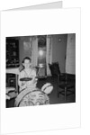 Ten year old boy on drum set, ca. 1969. by Anonymous