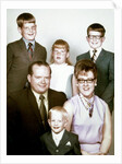 Family portrait of young family, ca. 1971. by Anonymous