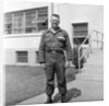 US army soldier poses for a photo on base, ca. 1954. by Anonymous