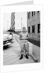 US army soldier poses for a photo on base, ca. 1954. by Anonymous