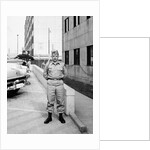 US army soldier poses for a photo on base, ca. 1954. by Anonymous