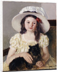 Francoise Holding a Little Black Dog by Mary Cassatt