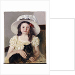 Francoise Holding a Little Black Dog by Mary Cassatt