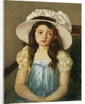 Francoise Wearing a Big White Hat by Mary Cassatt