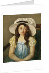 Francoise Wearing a Big White Hat by Mary Cassatt