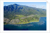 Aerial of West Maui Mountains and Waihee Golf course, Maui, Hawaii by Anonymous