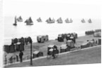 Beach scene in Victorian England, ca. 1900. by Anonymous