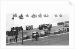 Beach scene in Victorian England, ca. 1900. by Anonymous