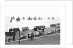Beach scene in Victorian England, ca. 1900. by Anonymous