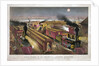 Night Scene at an American Railway Junction by Anonymous