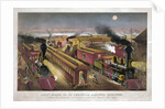 Night Scene at an American Railway Junction by Anonymous