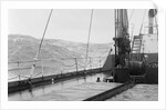 S.S. American Trader Riding High Waves on Open Sea by Anonymous