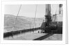 S.S. American Trader Riding High Waves on Open Sea by Anonymous