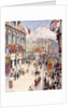 Piccadilly Circus in London Decorated for the Coronation of King George VI in 1937 by Anonymous