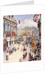 Piccadilly Circus in London Decorated for the Coronation of King George VI in 1937 by Anonymous