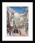 Regent Street in London Decorated for the Coronation of King George VI in 1937 by Anonymous