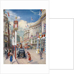 Regent Street in London Decorated for the Coronation of King George VI in 1937 by Anonymous