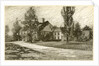 Etching of Longfellow's Wayside Inn in 1845 by Anonymous