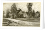 Etching of Longfellow's Wayside Inn in 1845 by Anonymous